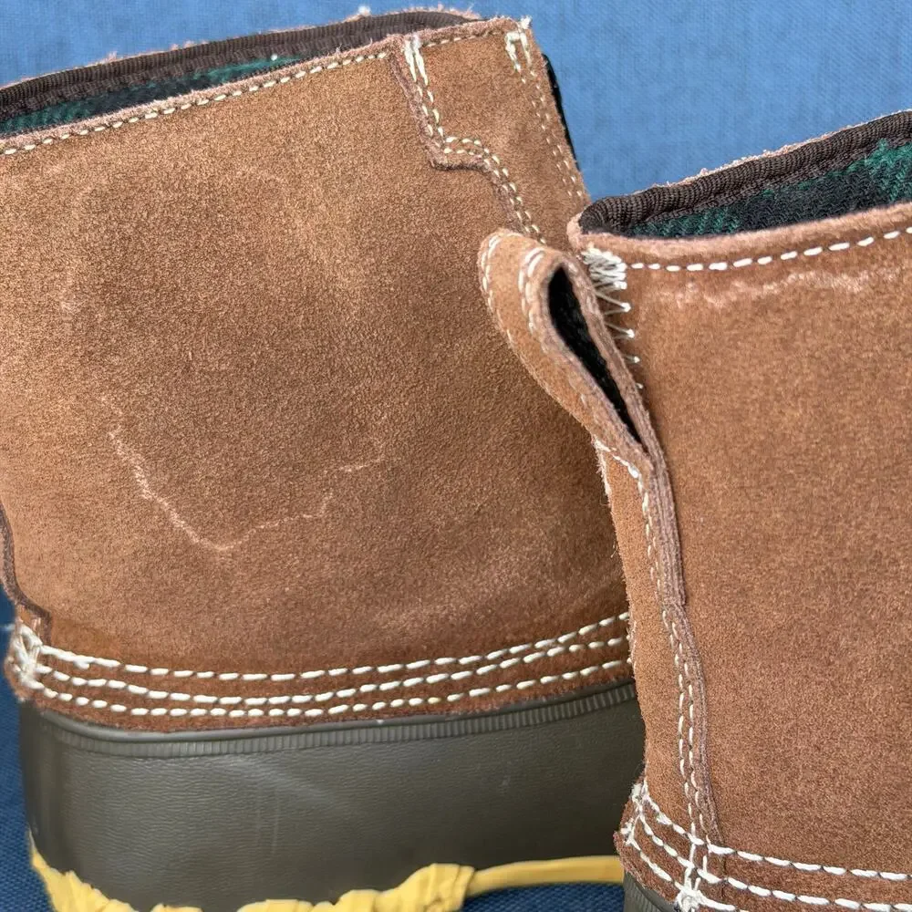 RedHead Duck Boots Women 8 Thinsulate 200 Gram Rubber Leather Front Zip READ